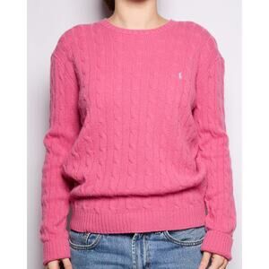 Ralph Lauren Pink Cable Knit Sweater